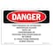 Signmission OSHA Danger, Unauthorized Personnel Keep Out Spanish, 14in X 10in Aluminum, OS-DS-A-1014-LS-1637 OS-DS-A-1014-LS-1637 - alternate 1